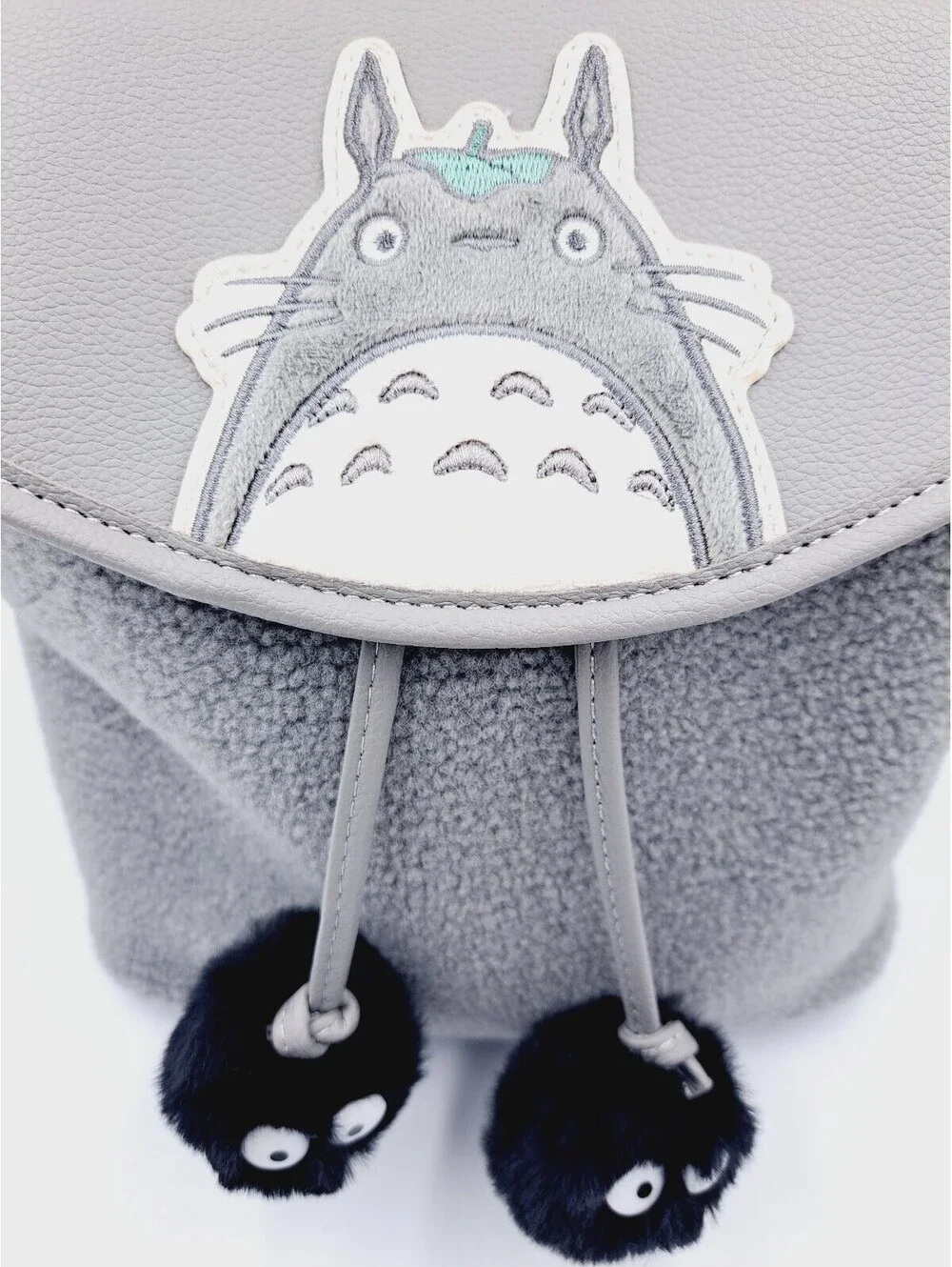 Studio Ghibli My Neighbor Totoro Sherpa Mini Backpack Kawaii & Soot Sprites Bag